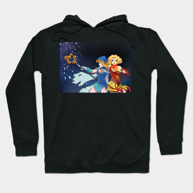 Crystal Maiden and Lina Dota 2 Hoodie by SLMGames